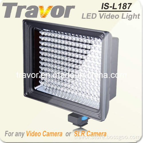 Travor High Brightness IS-L187 187PCS LED Video Camera Light